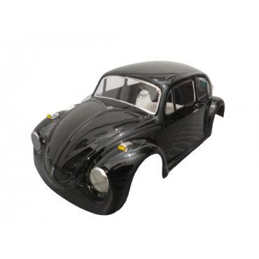 BOLHA PINTADA VW FUSCA FAFÁ PRETO ESCALA 1/10 200mm LYNX LHP0835 P